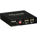 MUXLAB 500771-RX VIDEO EXTENDER Receiver, KVM DVI over IP, PoE, 100m reach