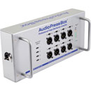AUDIOPRESSBOX APB-112 SB-D-USB PRESS SPLITTER Active, portable, Dante in, USB-C out, 12x mic/line