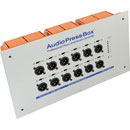 AUDIOPRESSBOX APB-112 IW-D PRESS SPLITTER Active, in-wall, Dante in, 12x mic/line out
