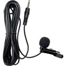 AMPETRONIC EM1.2 MICROPHONE Tie-clip, electret, omni-directional, mono 3.5mm jack connector, black