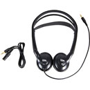 LISTEN TECHNOLOGIES LA-402 HEADPHONES Dual ear, 3.5mm TRS jack, dark grey