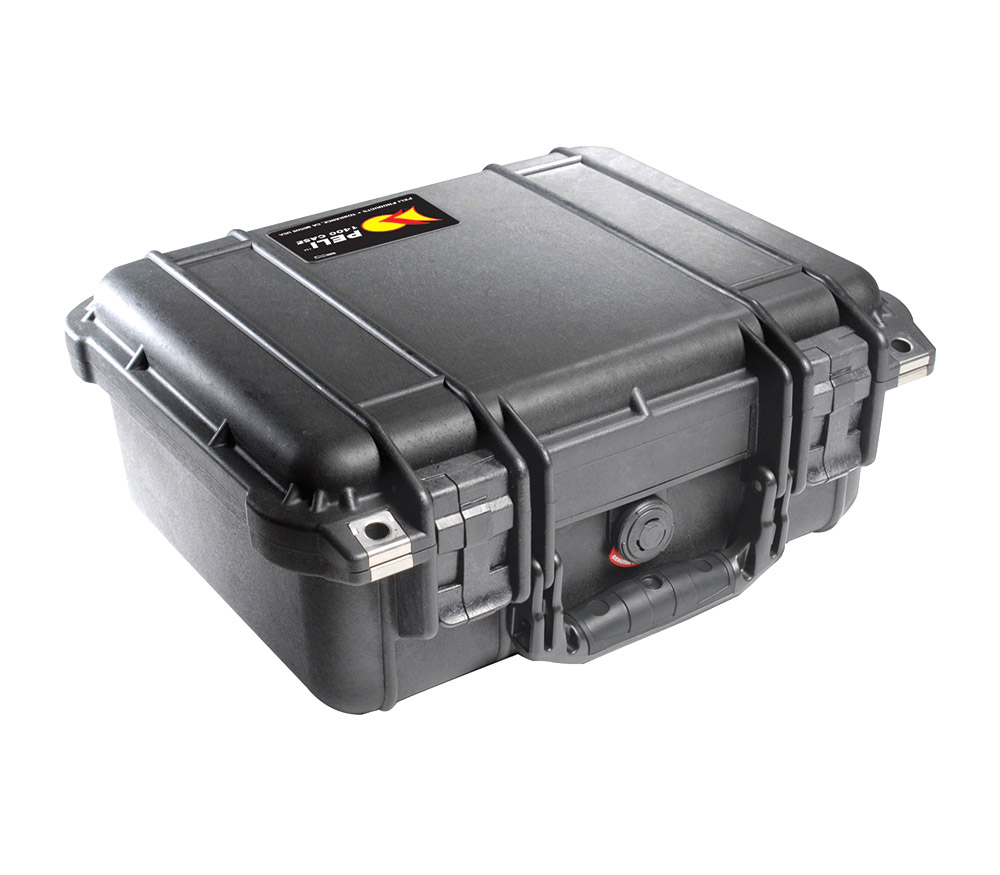 PELI 1400 PROTECTOR CASE Internal dimensions 301x228x131mm, with foam, black PELI 1400 PROTECTOR CASE Internal dimensions 301x228x131mm, with foam, black