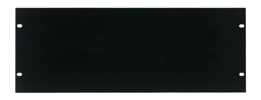 CANFORD RACK PANEL BLANK, FULL WIDTH 4U Flat aluminium, black painted