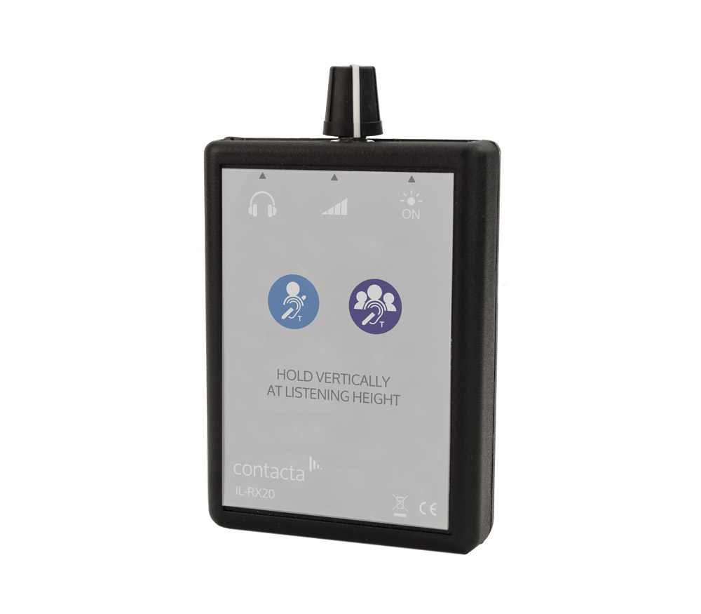 CONTACTA IL-RX20 LOOP LISTENER Hearing loop listener, rotary volume ...