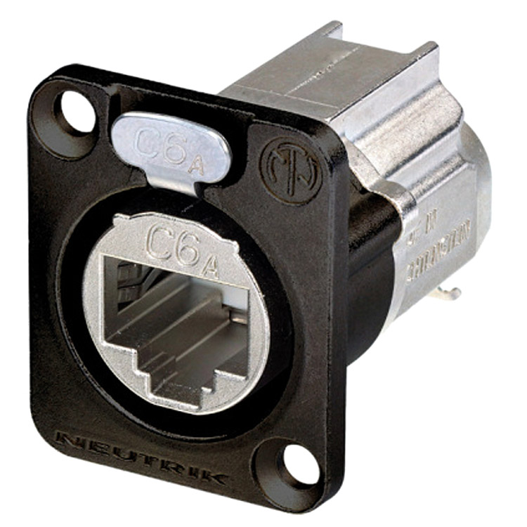 NEUTRIK NE8FDX-Y6-B ETHERCON CAT6A Panel mounting, shielded, IDC
