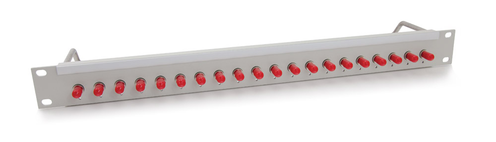 CANFORD FIBRE TERMINATION PANEL 1U 1x24 ST SM, grey