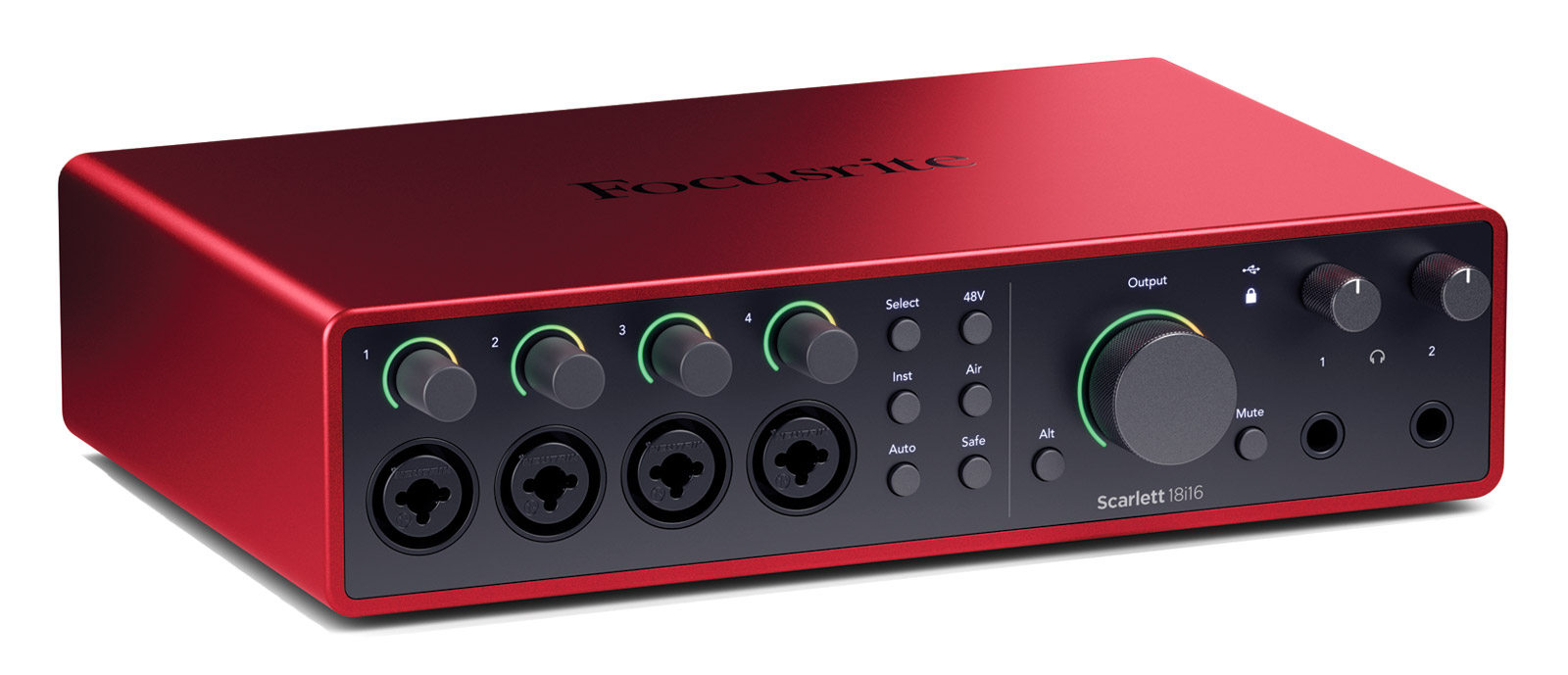 FOCUSRITE SCARLETT 18i16 4TH GEN AUDIO INTERFACE 18x16, USB-C, 4x mic preamps FOCUSRITE SCARLETT 18i16 4TH GEN AUDIO INTERFACE 18x16, USB-C, 4x mic preamps