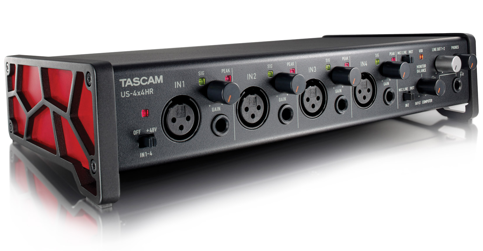 TASCAM US-600 オーディオインターフェース TASCAM US-4X4HR USB AUDIO