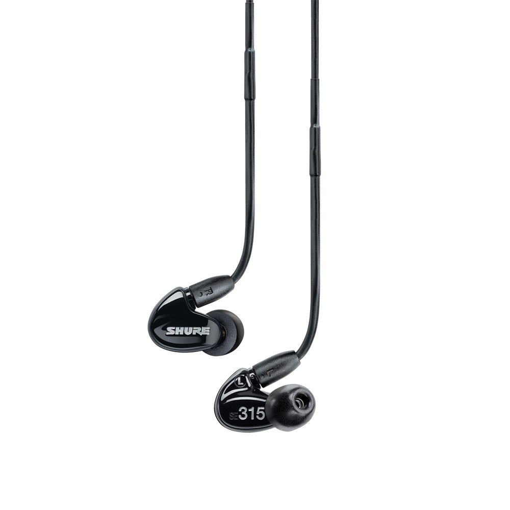 SHURE SE112 EARPHONES In-ear, single dynamic driver, fixed cable, grey