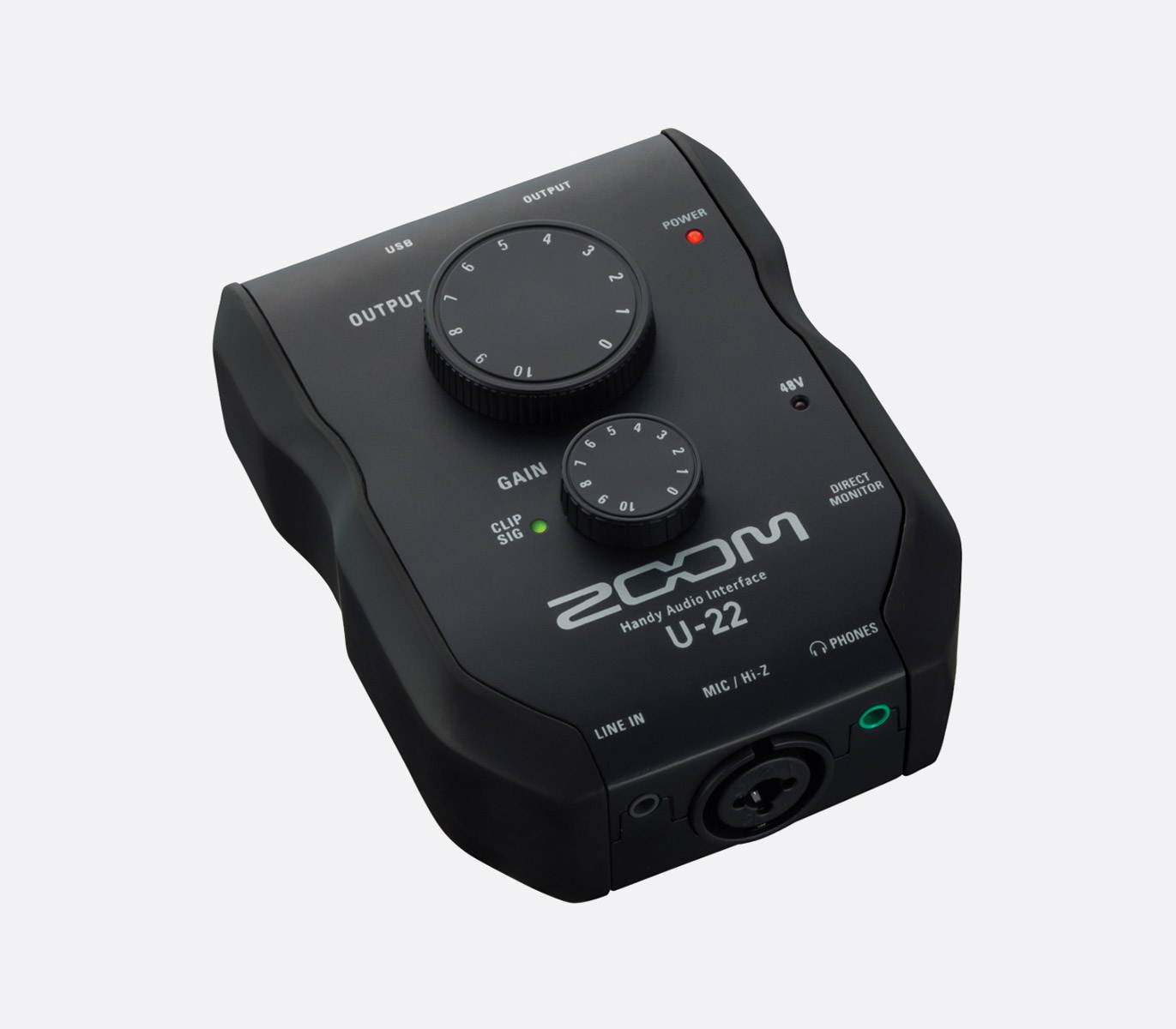ZOOM U-24 USB AUDIO INTERFACE 2x4, mic/line in, +48V phantom, MIDI I/O,  DC/bus powered