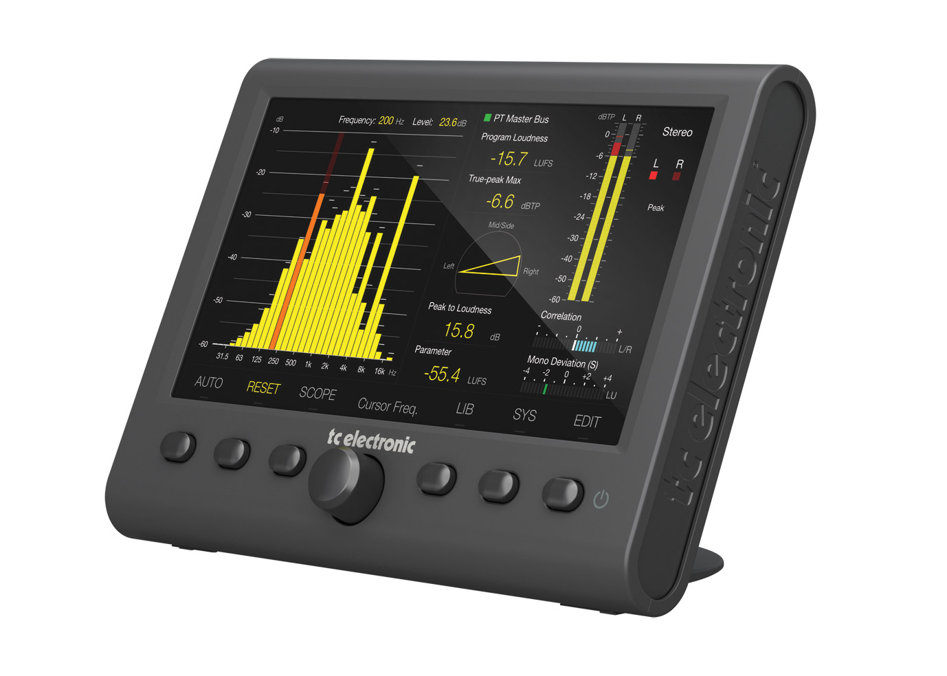 TC ELECTRONIC CLARITY M STEREO AUDIO METER Stereo, RTA, loudness radar