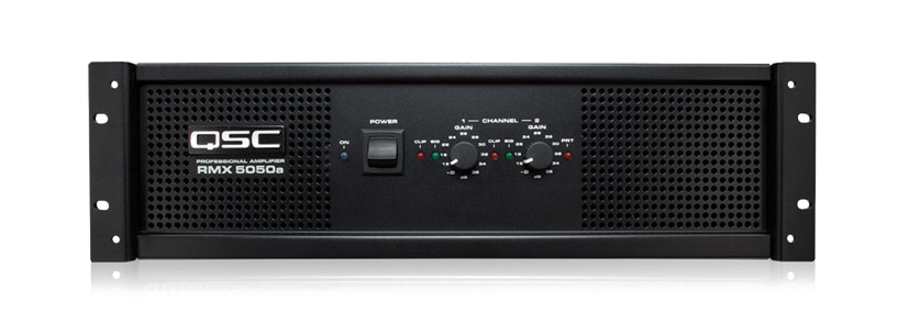 QSC RMX5050A POWER AMPLIFIER 2x 1800W/4, LF filters, balanced inputs